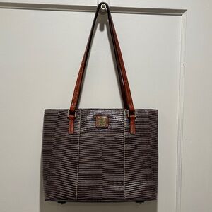 Dooney & Bourke Brown Textured Tote Bag